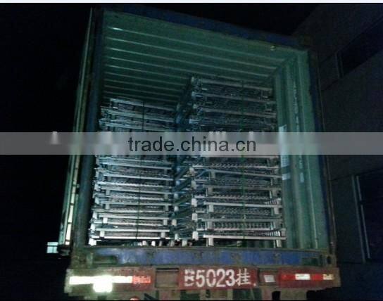 wire mesh folding stackable container