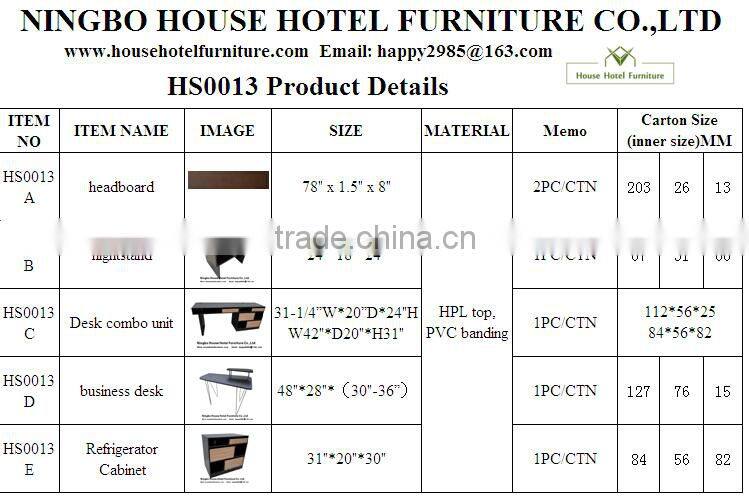 hotel furniture nightstand S8 melamine furniture