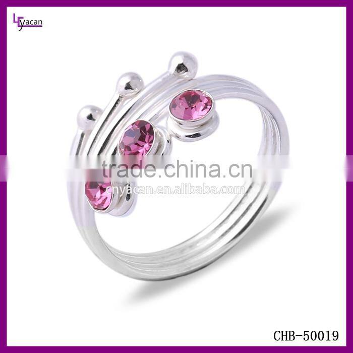 2015 Newest Design Yiwu Factory Make 925 Sterling Silver Green Stone Ring