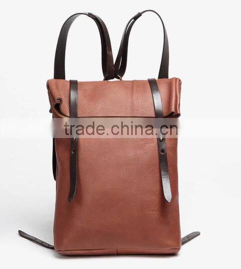 High quality women knapsack leather document backpack bag