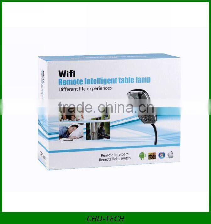 2015 New Design Wifi Remote Intelligent Table Lamp HD 1080P Desk Lamp WiFi Camera