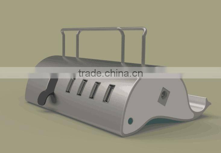 Dolphin USB Charging Station 5 Port and Holder Stand for Tablets and Smart Phones