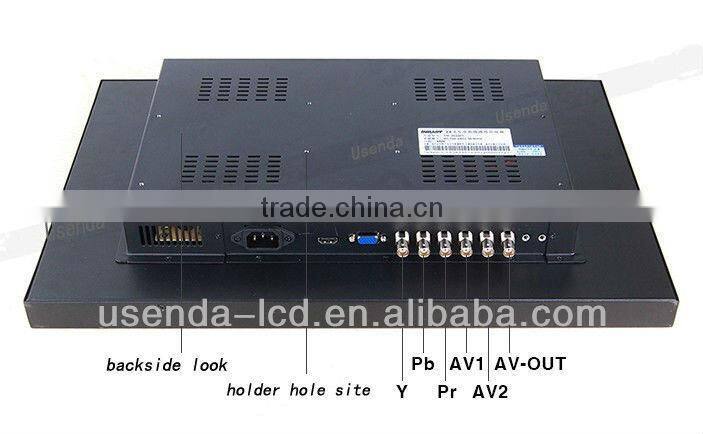 Surveillance equipment vga mini camera monitor 26" led cctv monitor