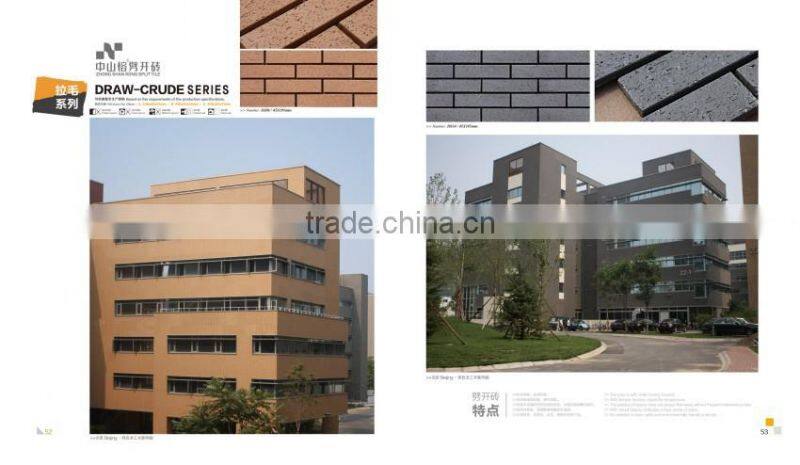 clay split tiles clay brick terracotta exterior wall tiles
