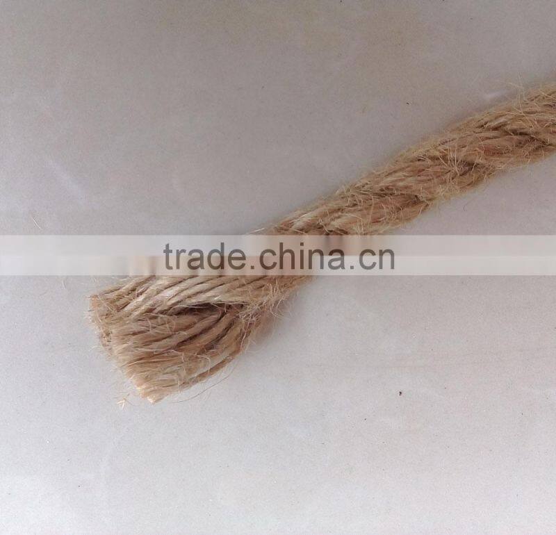 2016 natural braided jute rope for decoration of pets shelves,hot sale Jute Rope,