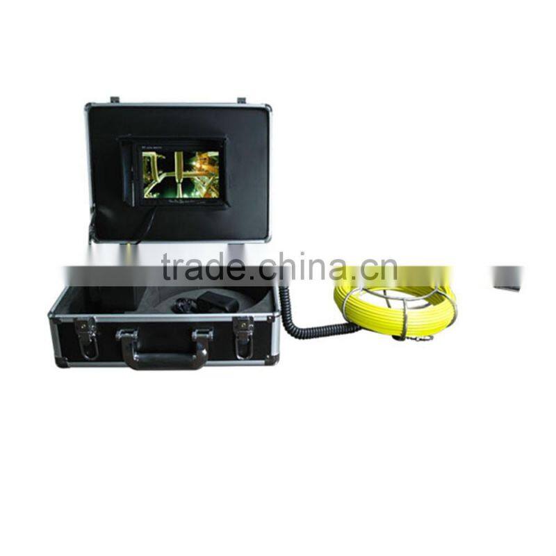 2016 Latest product! Made in China 200m Pipe Inspection Robot Camera with PTZ Camera E5 Head