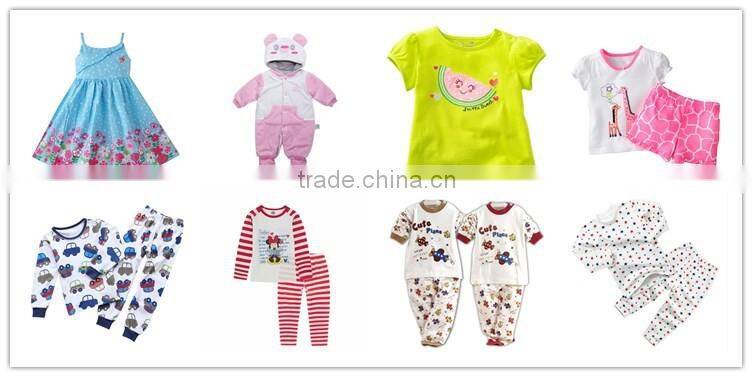 fasion style spring children clothing 2016 100% cotton material baby clothes