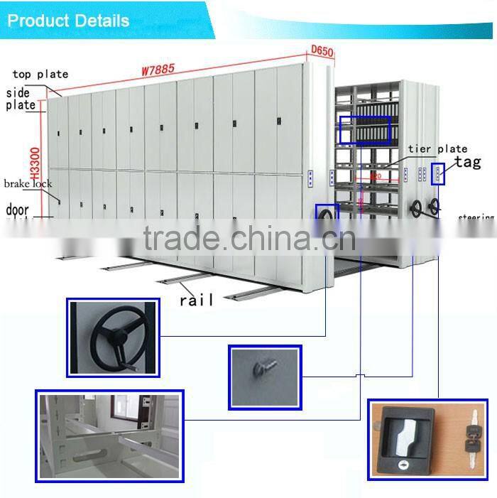 Lateral mobile filing cabinet
