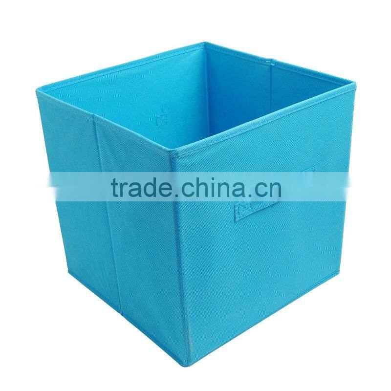 Blue Color Non-woven Fabric Storage Box/ Foldable Cube/ Cube Bin