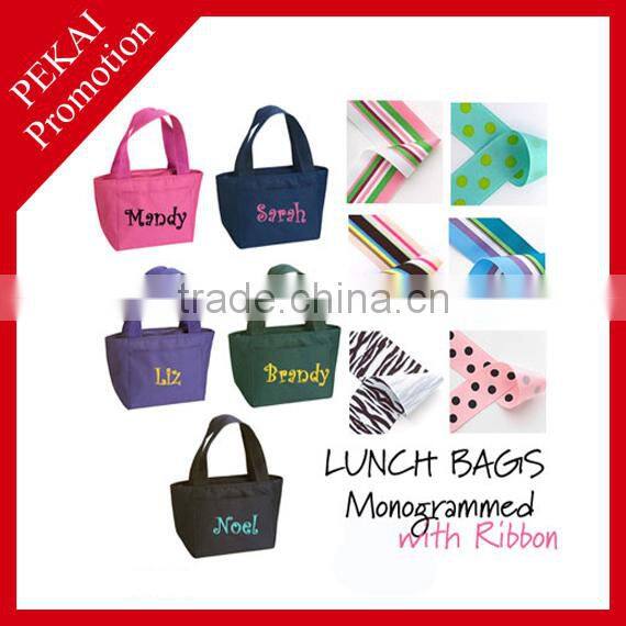 Colorful cosmetic bag with three compartments