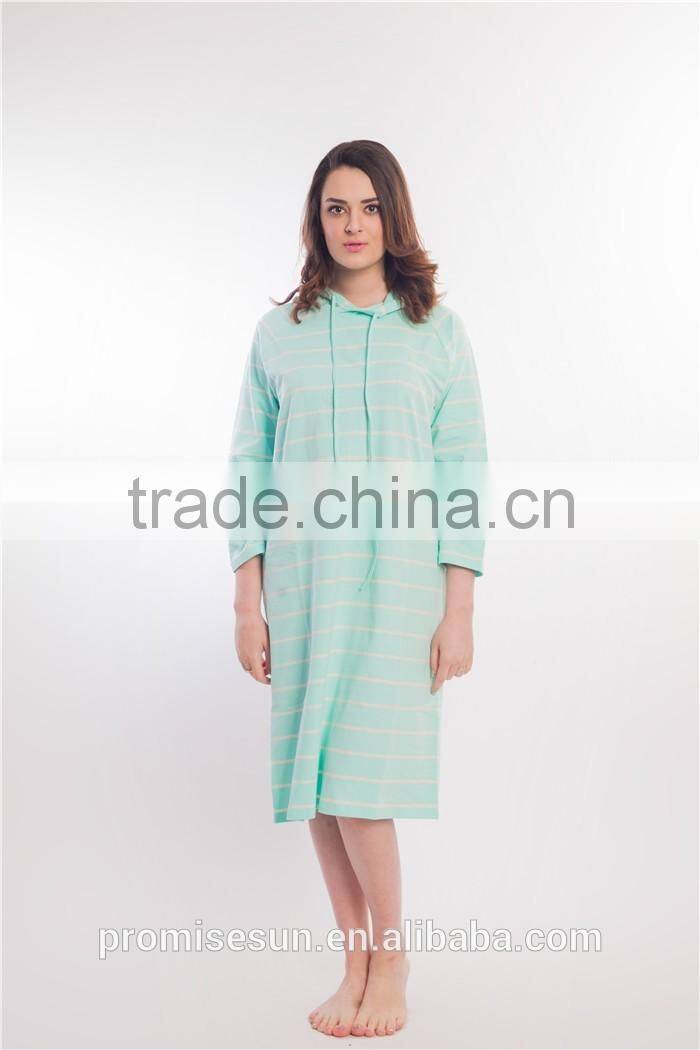 Long stripe casual dresses for women sportswear wholesale