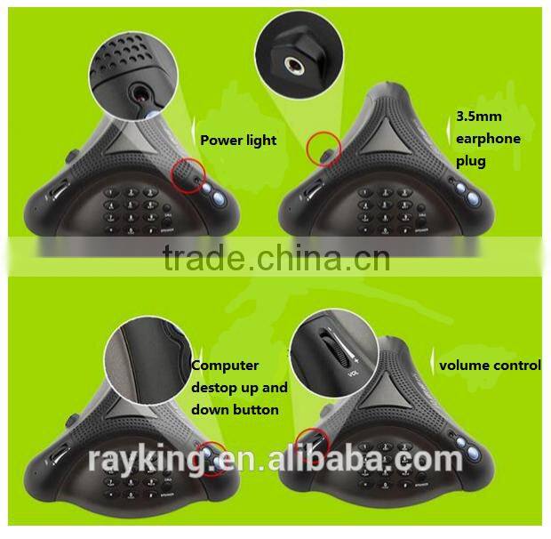 Originally Omni-directional Conference Microphone , USB Smart High Performance Video Speakerphone With DSP Chip