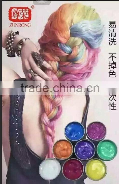 Private label wholesale fashion hair color clay 9 colors