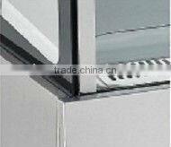 Double layers right-angle cake cabinet