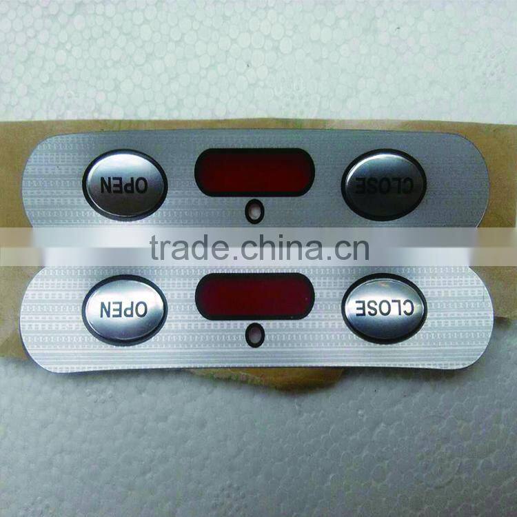 PVC/PC/PET with SGS and RoHS certified material electrical switch keypad