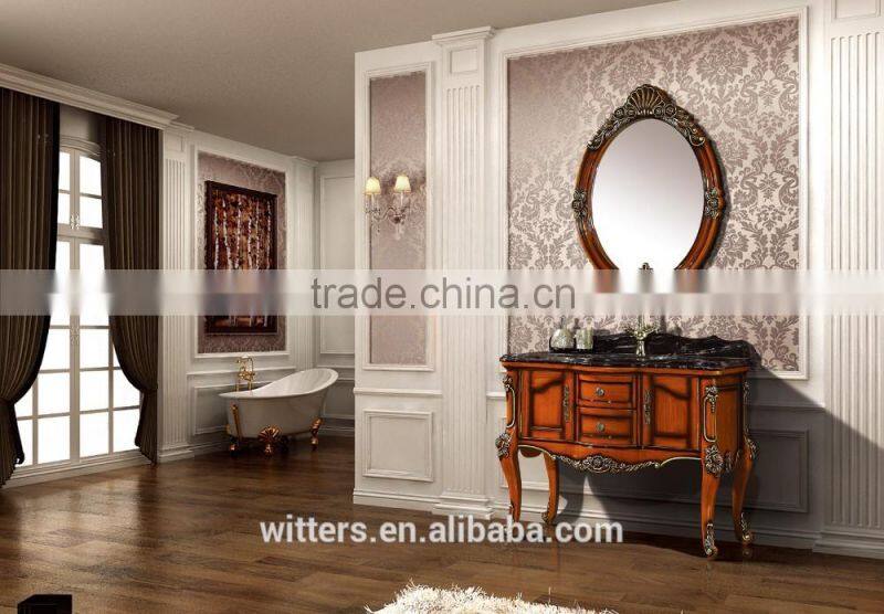 Rustic bathroom cabinet set top WTS620