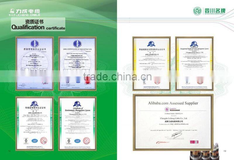 earth grounding cable PVC insulated pvc sheathed power cable aluminum cable VLV earth grounding cable