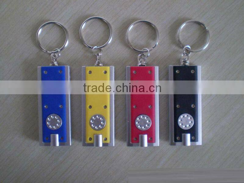 Hot sell factory direct supply promotional led light keychain