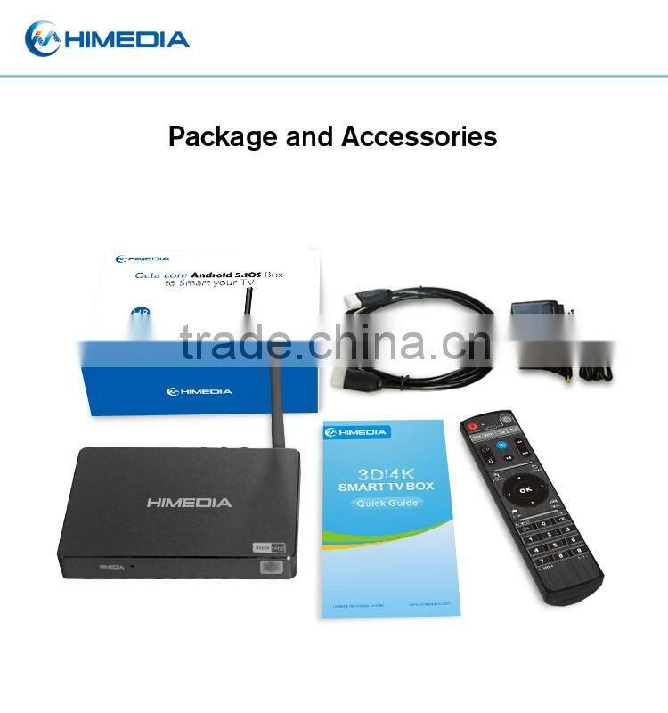 Octa Core Android 5.1 lollipop TV BOX 4K Media Player HDMI2.0 60fps remote H8 Amlogic S905 Android smart tv box
