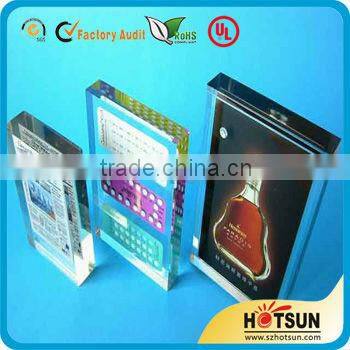 POP Clear Acrylic cube for Display Stand with Printing