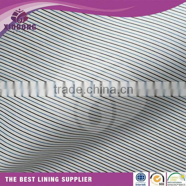 100% polyester men's suit stripe design sleeve lining fabric factory/lining for lining fabric