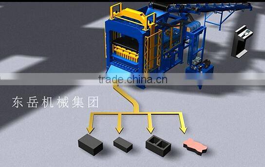 Brick Production Line Processing and Hydraulic Pressure Method manual block making machine and cement mixer
