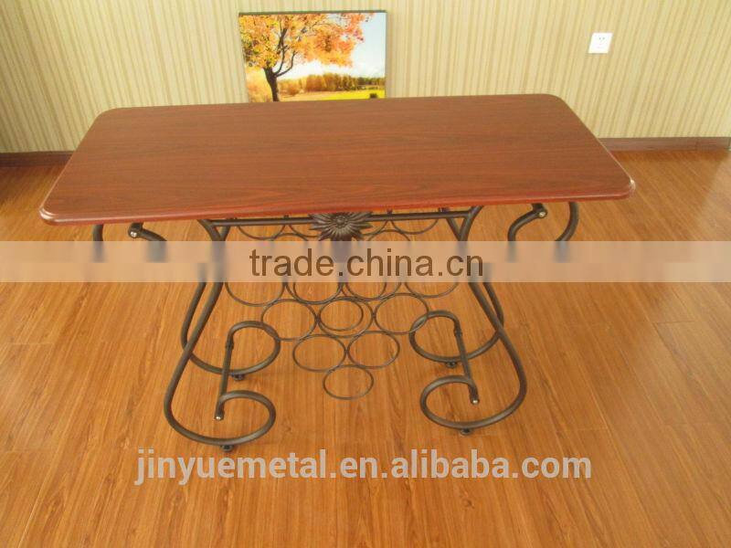 metal display wine rack