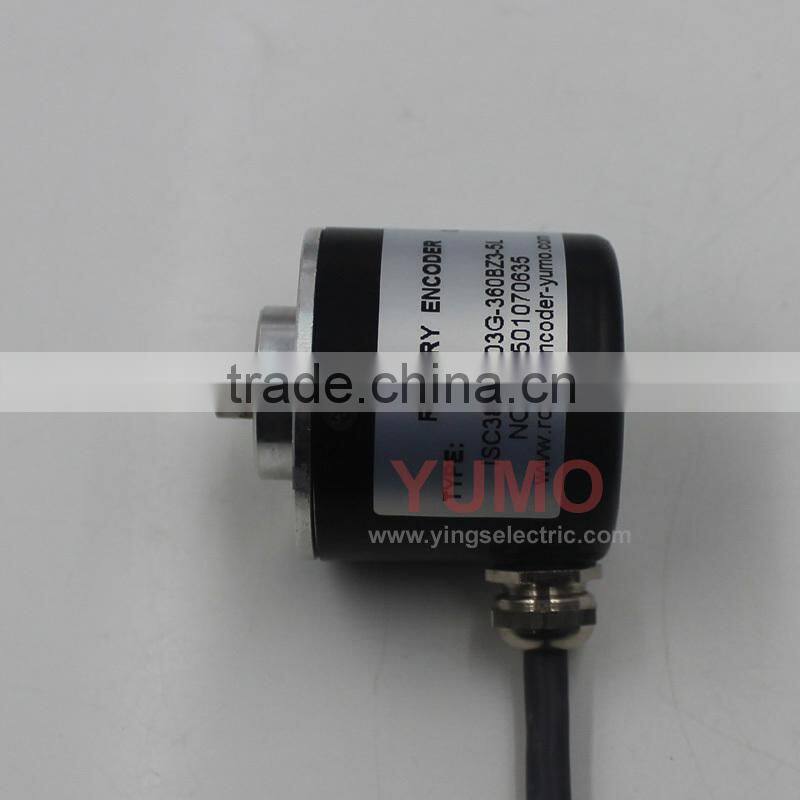 YUMO ISC3806 360PPR 5V YUMO ISC3806 500PPR 5V CNC system Solid shaft encoder optical price incremental rotary encoder
