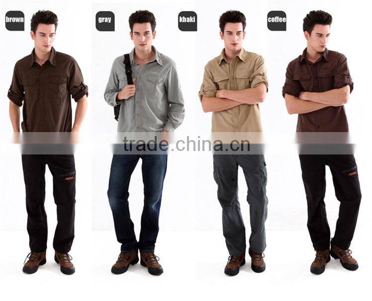 2014 latest men quick dry man shirt hiking bivouac apparel quick dry light weight trekking wholesale fitness clothing