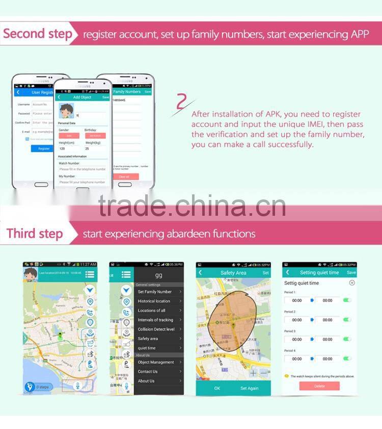 2016 Newest arrival kids gps bracelet kids g36 gps smart watch phone