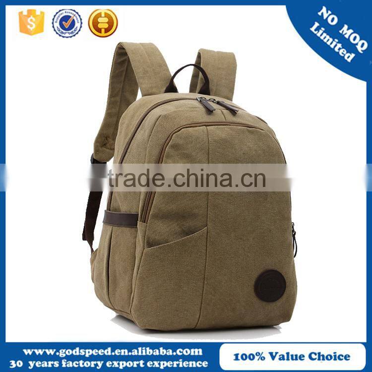 cheap and durable canvas backpack for middle school student