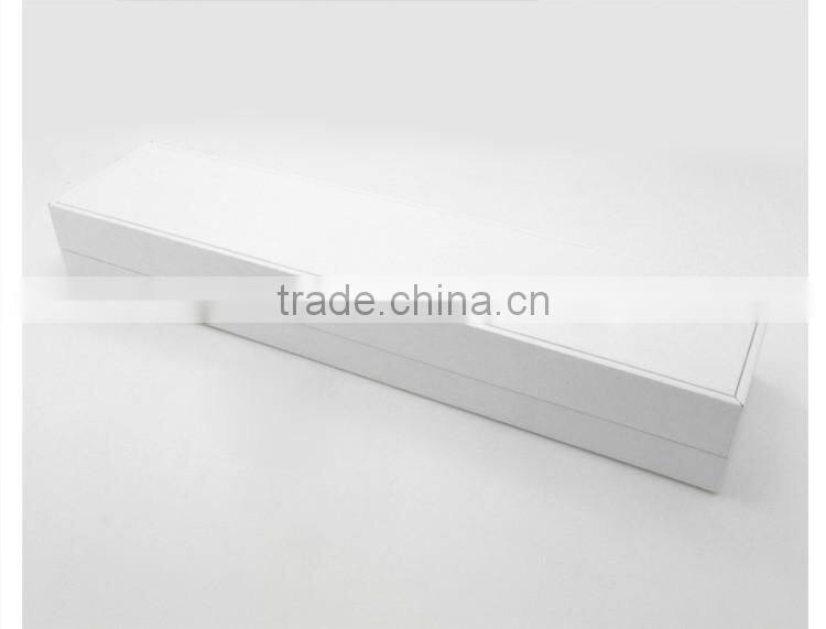 High-grade white custom made LOGO PU jewelry Box Wholesale