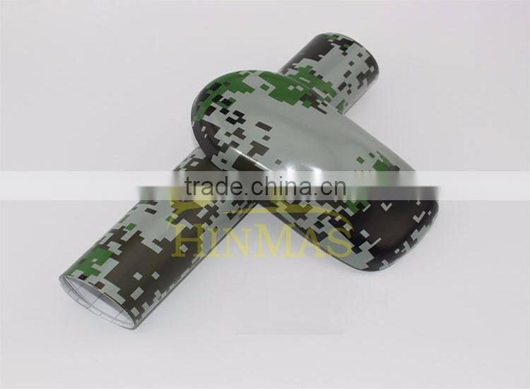 Best selling PVC Vinyl Film Bubble Free white camouflage car vinyl film for Car Wrapping