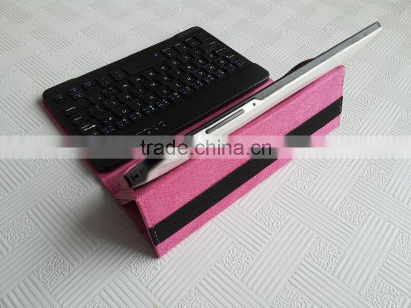 7inch PINK MADE in China Direct insertion Bluetooth keyboard cases tablet case