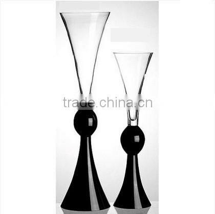 transparent cylinder shape wedding glass vases wholesale