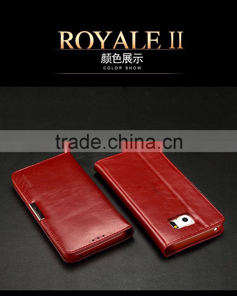 KALAIDENG Royale II series Genuine leather case magnetic cover for Samsung Galaxy S6 Edge plus