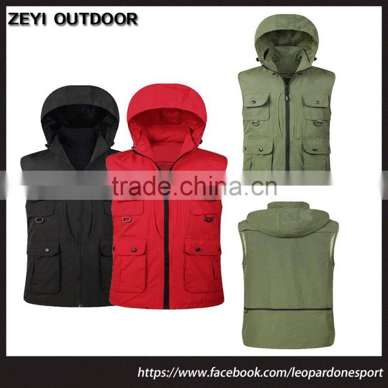 Outdoor Photographer Reporter Vest Plus Size fishing Waistcoat