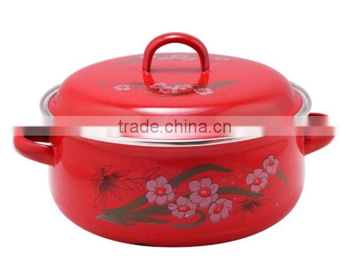 Metal fire pots nonstick iron cast enamel pot sets