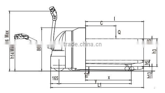 China brand high quality double lift 2 ton electric pallet truck