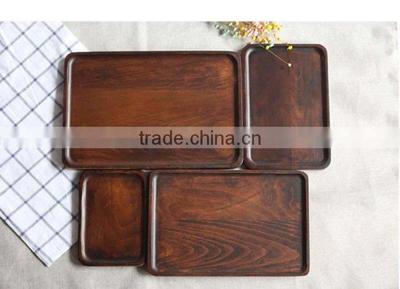 Custom fashion wooden serving tray for food