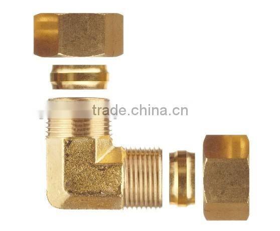 90 Degree Elbow Brass Compression Tube Fitting