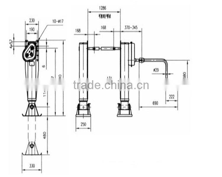 Trailer parts 28T landing leg for sale