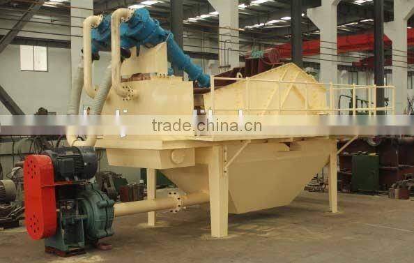Dewatering screen with hydrocyclone system for sand washing plant