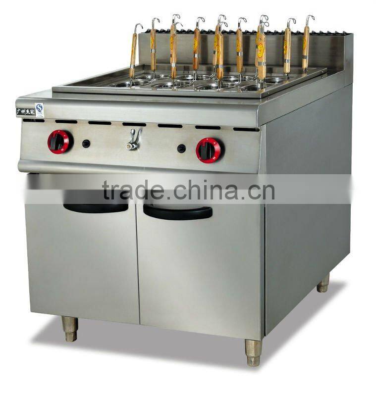 gas pasta cooker with cabinet