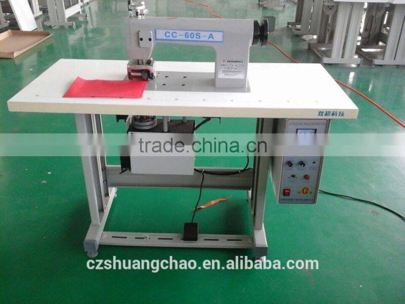 Ultrasonic non woven bag shopping bag sewing machine