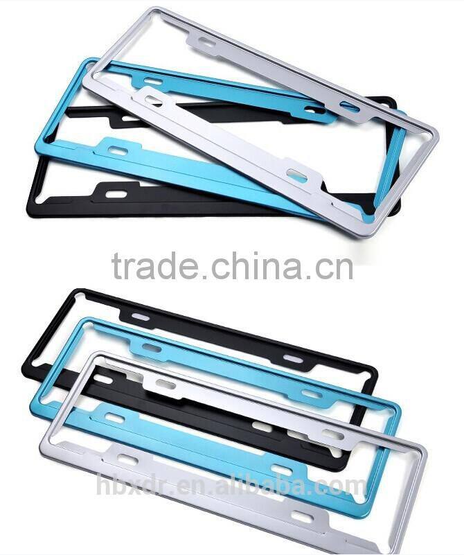 New design Car License Plate Frame Aluminium Alloy License Plate Frame
