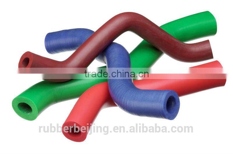 Shaped silicone sponge tube