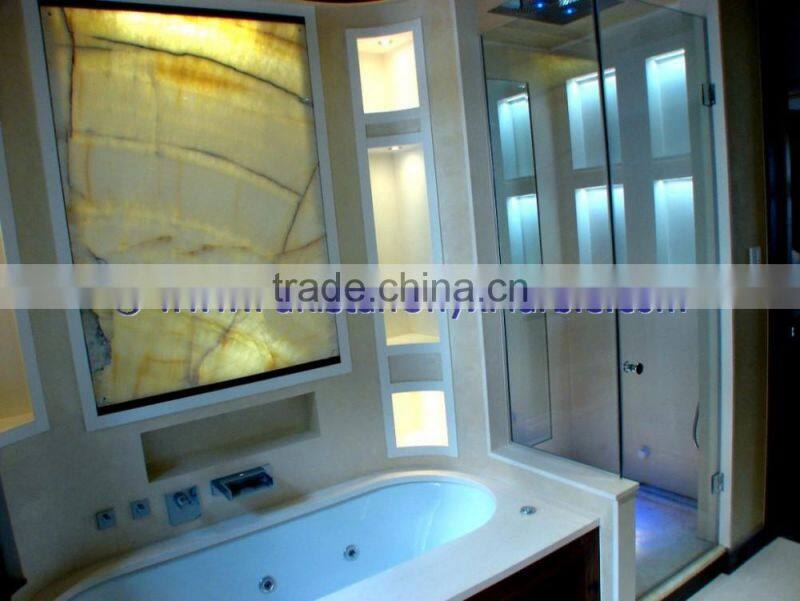 PAKISTANI NATURAL BACKLIT ONYX BATHROOM VANITYTOPS & SINKS