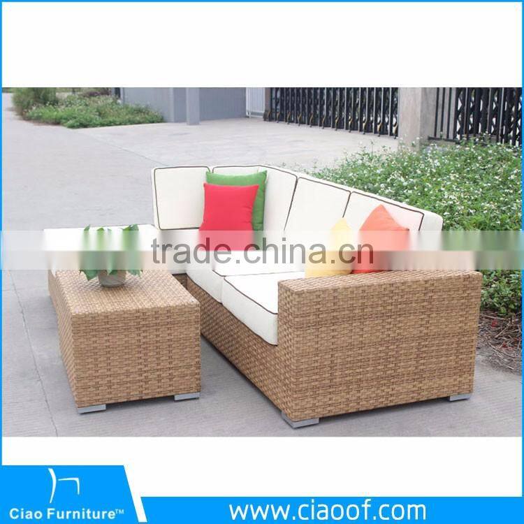 Rattan Luxury Outdoor Furniture Polyester Garden Sofas