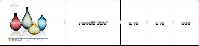 Wholesale large tall oval handblown glass mosaic vase factory